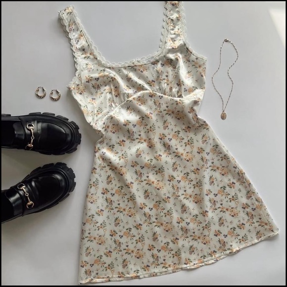 Princess Polly Berlin Satin Mini Dress White - Picture 2 of 14